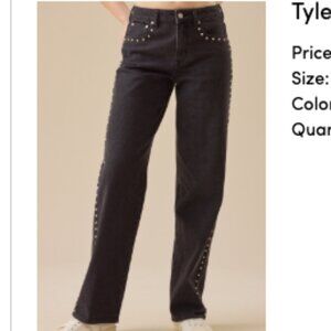 Altar'd State Tyler Studded Black Jeans NEW